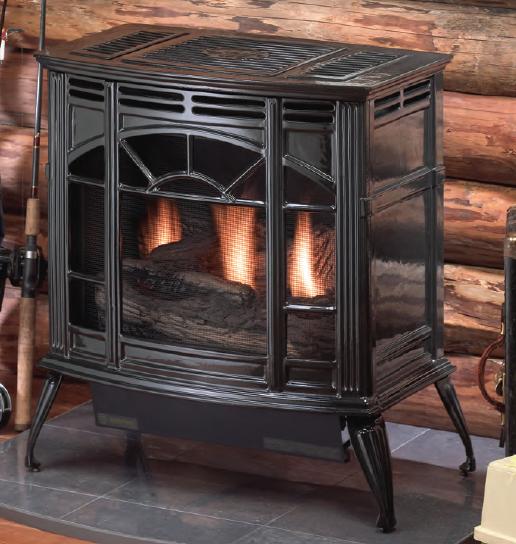 Empire stoves - B Vent cast stoves, AH Classic cast iron stove model